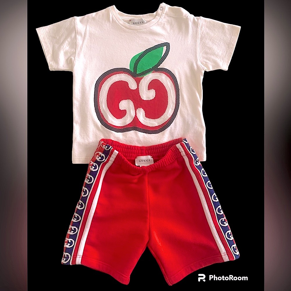 Gucci kids tee and shorts 2T